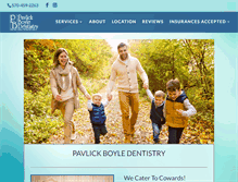 Tablet Screenshot of pavlickboyledentistry.com